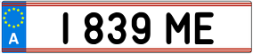 Trailer License Plate
